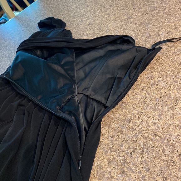 Tahari Black Lined Cocktail Dress 2 - Picture 10 of 15